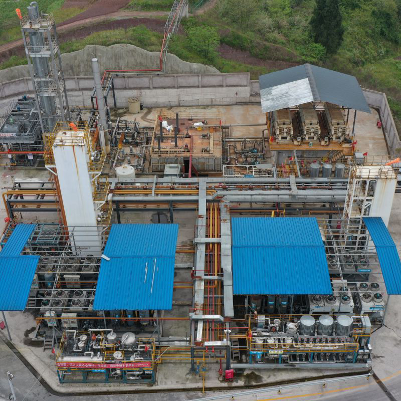 Проект Heshen 4 Well Phase II ● 200 000 кубических метров оборудования для десульфурации, смонтированного на салазках